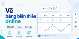 Vẽ Bảng Biến Thiên Online Miễn Phí  Nhanh Chính Xác và Dễ Chỉnh Sửa